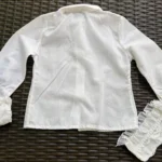 Thumbnail for Vintage formal shirt for babies (9–12 months) – Removable lace cuffs