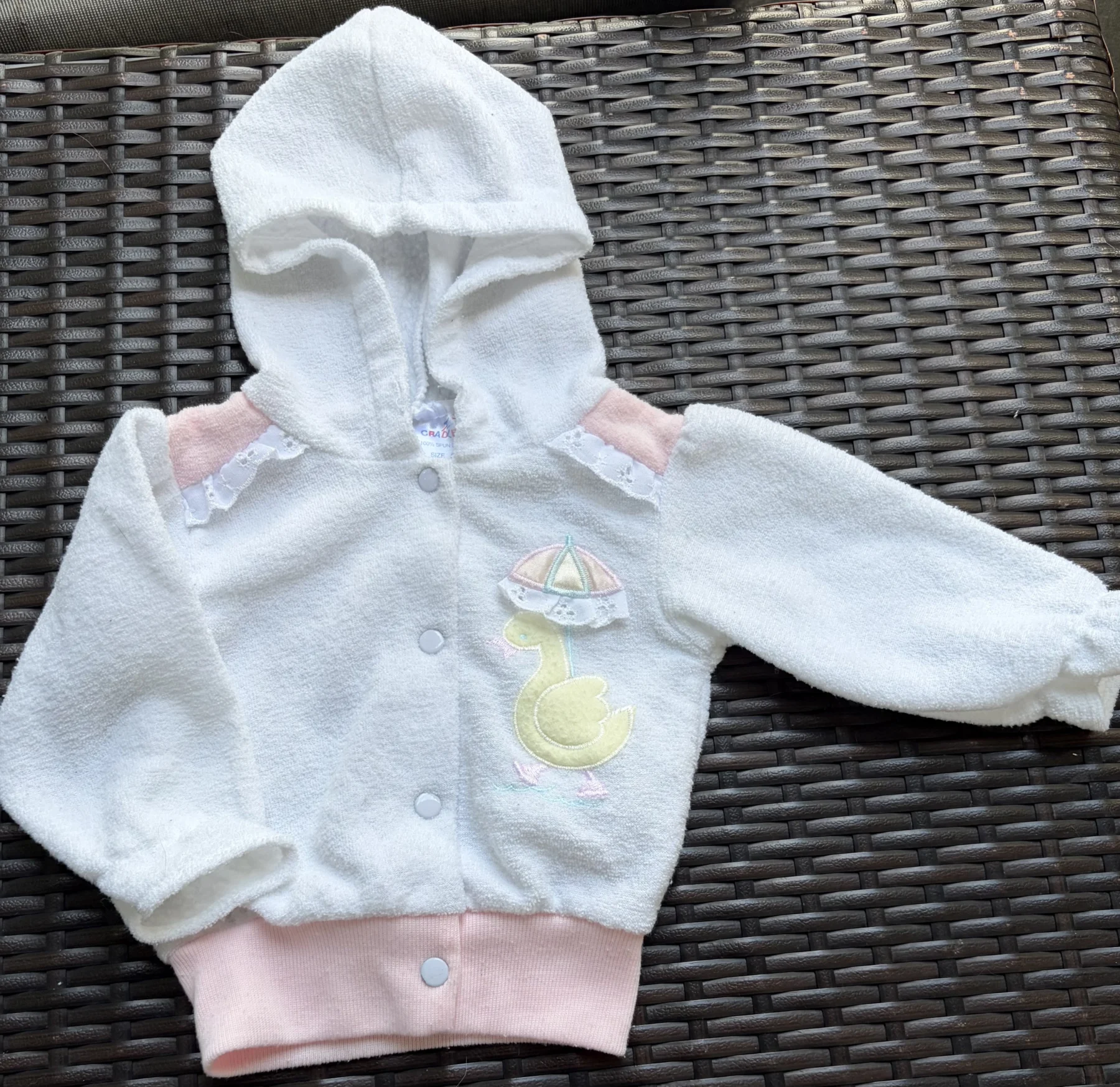 Cradle Knit vintage baby hooded jacket | 3–6 months *Other seconde main