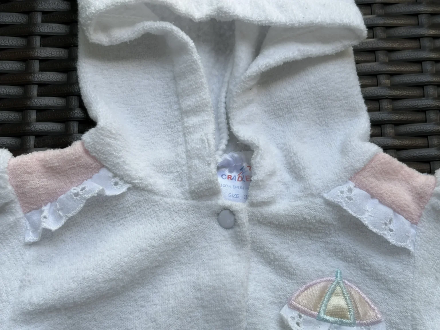 Image for Cradle Knit vintage baby hooded jacket | 3–6 months