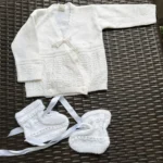 Featured thumbnail for Élysée Newborn Knitwear Set 🤍 Cardigan & Booties