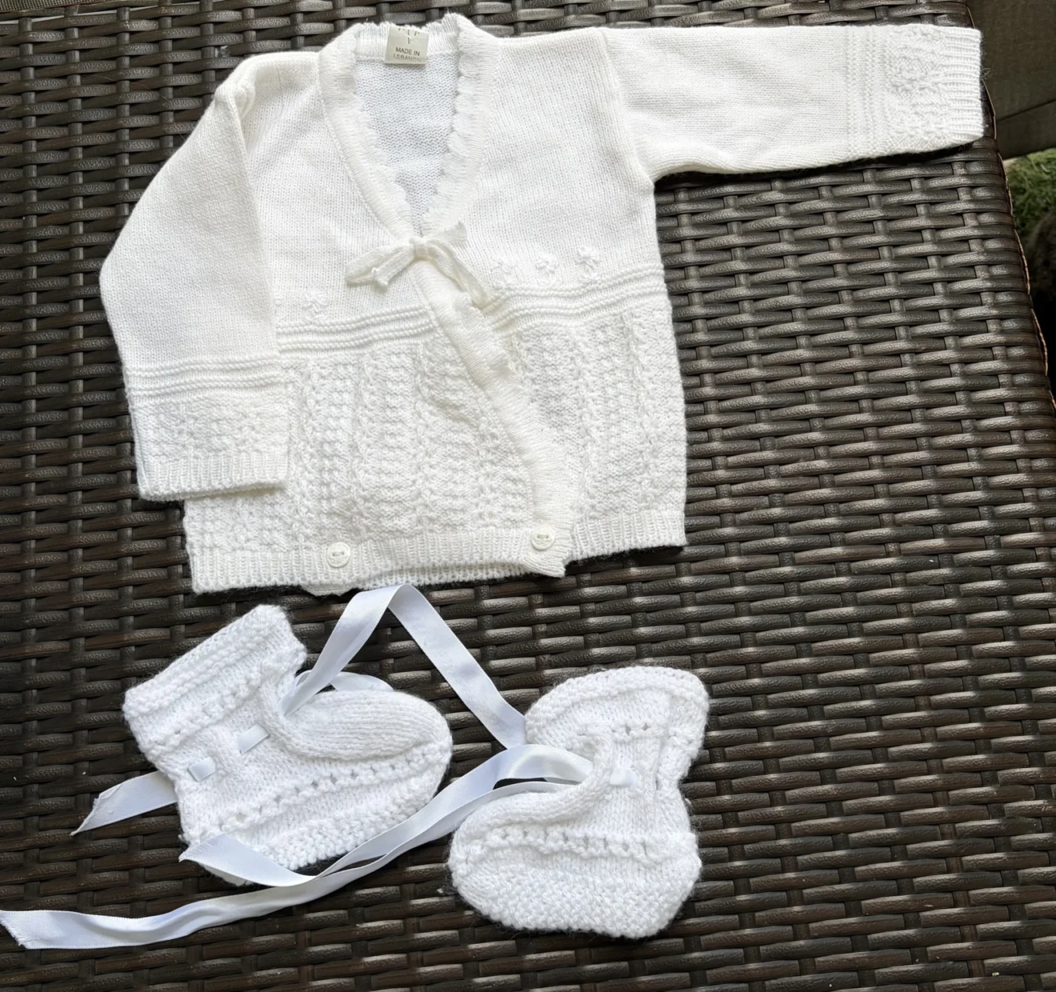 Featured image for Élysée Newborn Knitwear Set 🤍 Cardigan & Booties