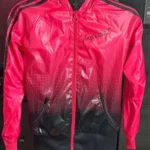 Featured thumbnail for Adidas Junior Hooded Windbreaker – Neon Pink & Black – Size XL (13–14 years)