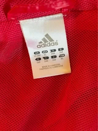 Image for Adidas Junior Hooded Windbreaker – Neon Pink & Black – Size XL (13–14 years)