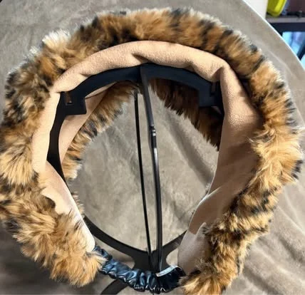 Image for Apparis faux fur ear-warmer headband – Leopard print (One size fits all)