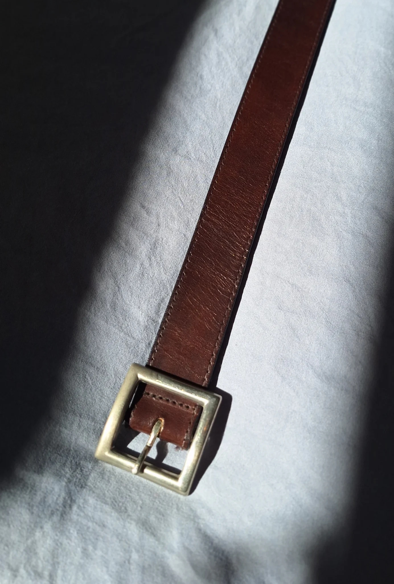 Image for Brown leather belt, S/M