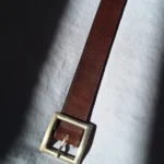 Thumbnail for Brown leather belt, S/M