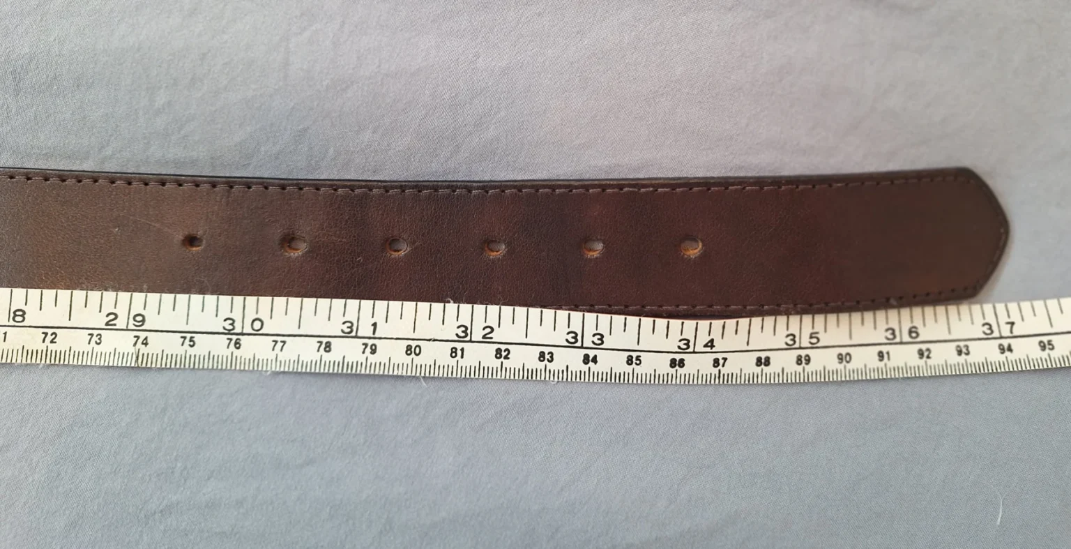 Image for Brown leather belt, S/M