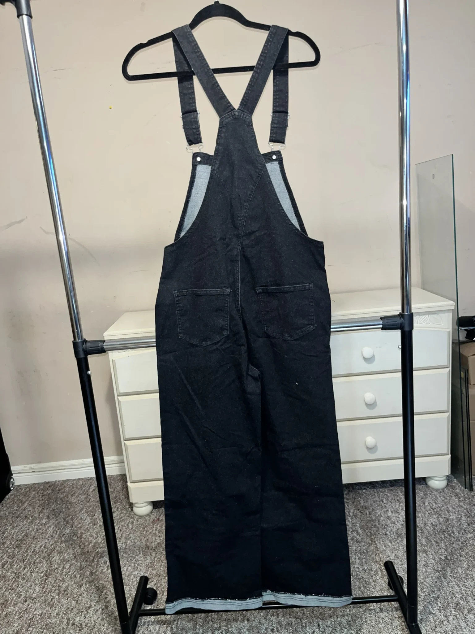 Image for Women's Loose-Fit Pocketed Wide-Leg Casual Denim Jumpsuit