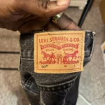 Thumbnail for Levi’s 501 Women’s Fun Night Mid-Rise Black Cut-Off Shorts