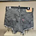Thumbnail for Levi’s 501 Women’s Fun Night Mid-Rise Black Cut-Off Shorts