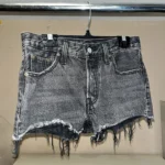 Thumbnail for Levi’s 501 Women’s Fun Night Mid-Rise Black Cut-Off Shorts