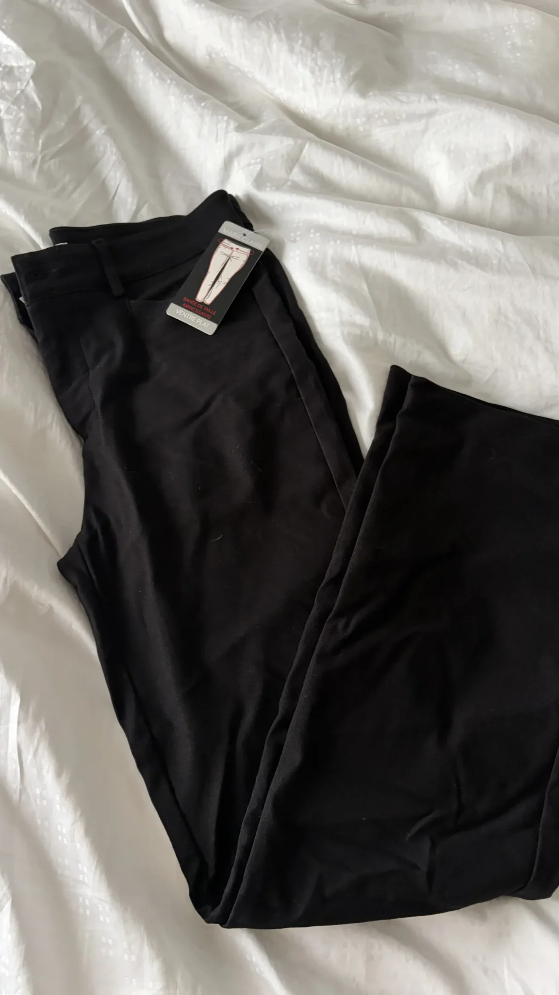 Featured image for Black straight-leg trousers