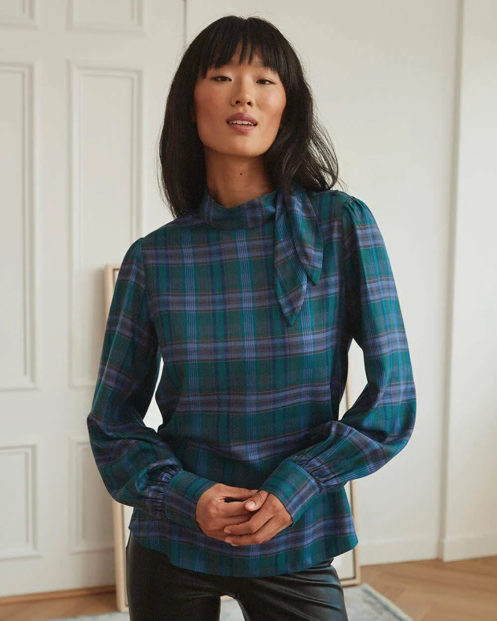 Green blouse Rw and Co seconde main