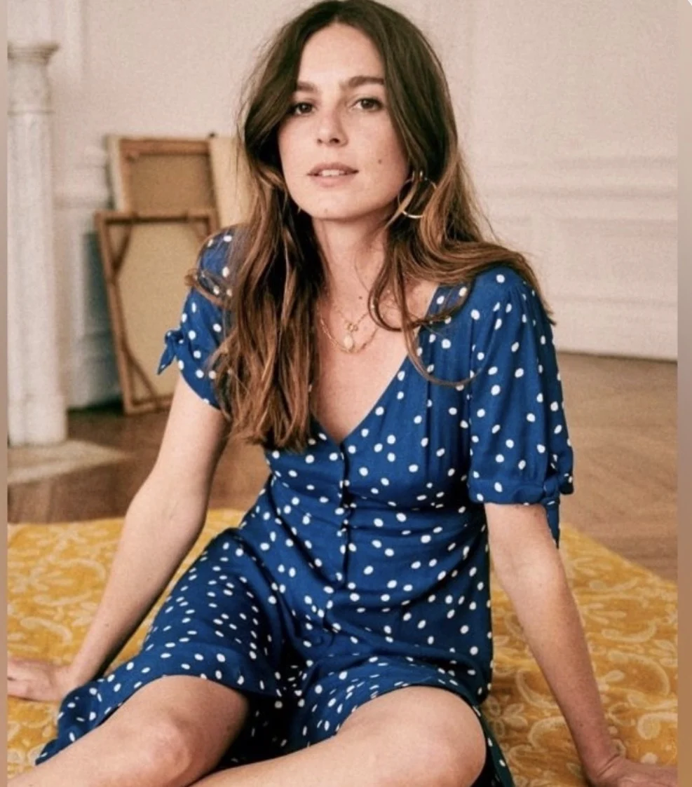 Polka-dot dress Sézane seconde main