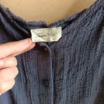 Thumbnail for American Vintage navy blue playsuit
