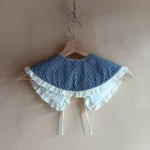 Thumbnail for Detachable collar with hand-made lace