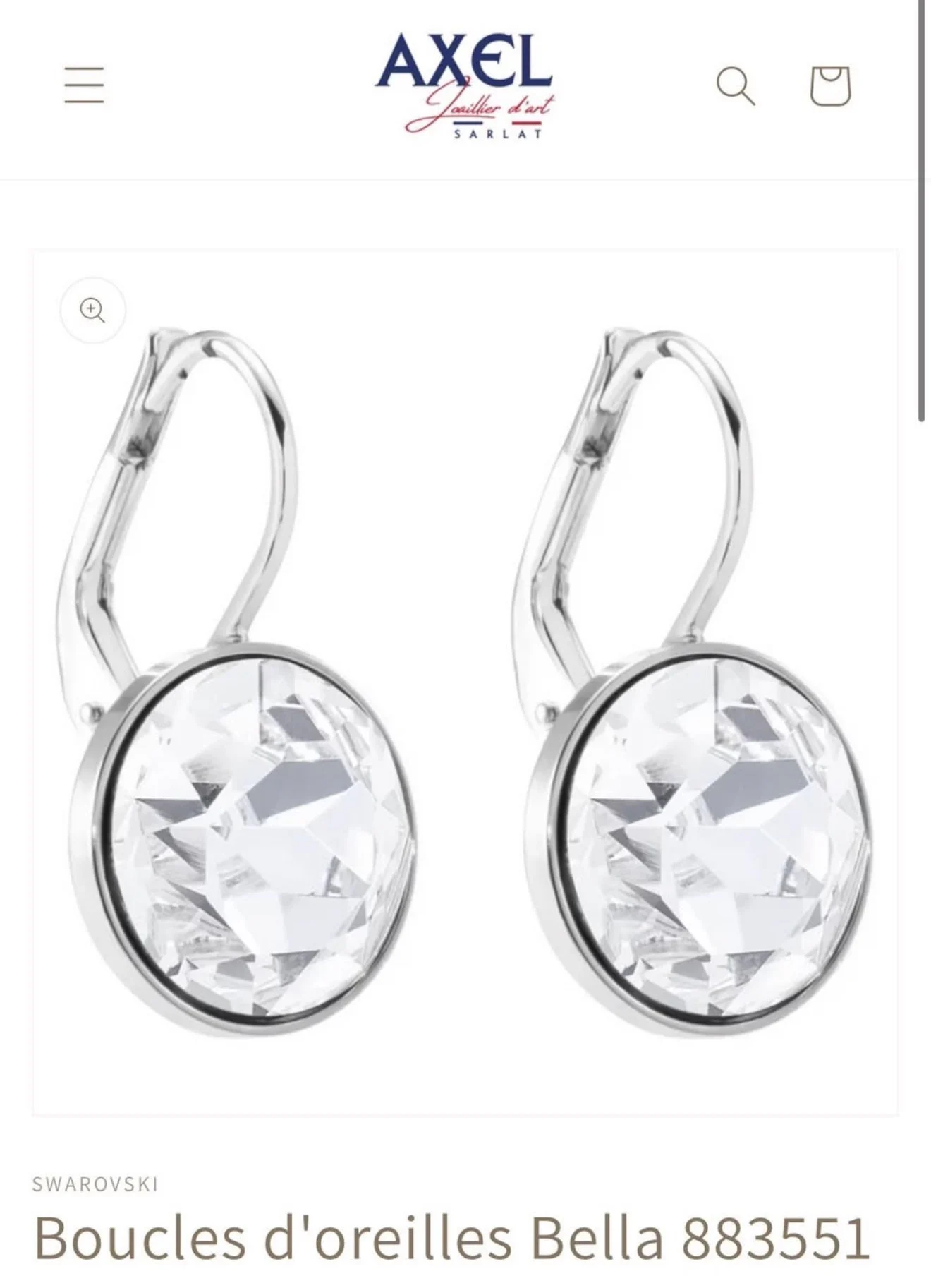 Earring Swarovski seconde main