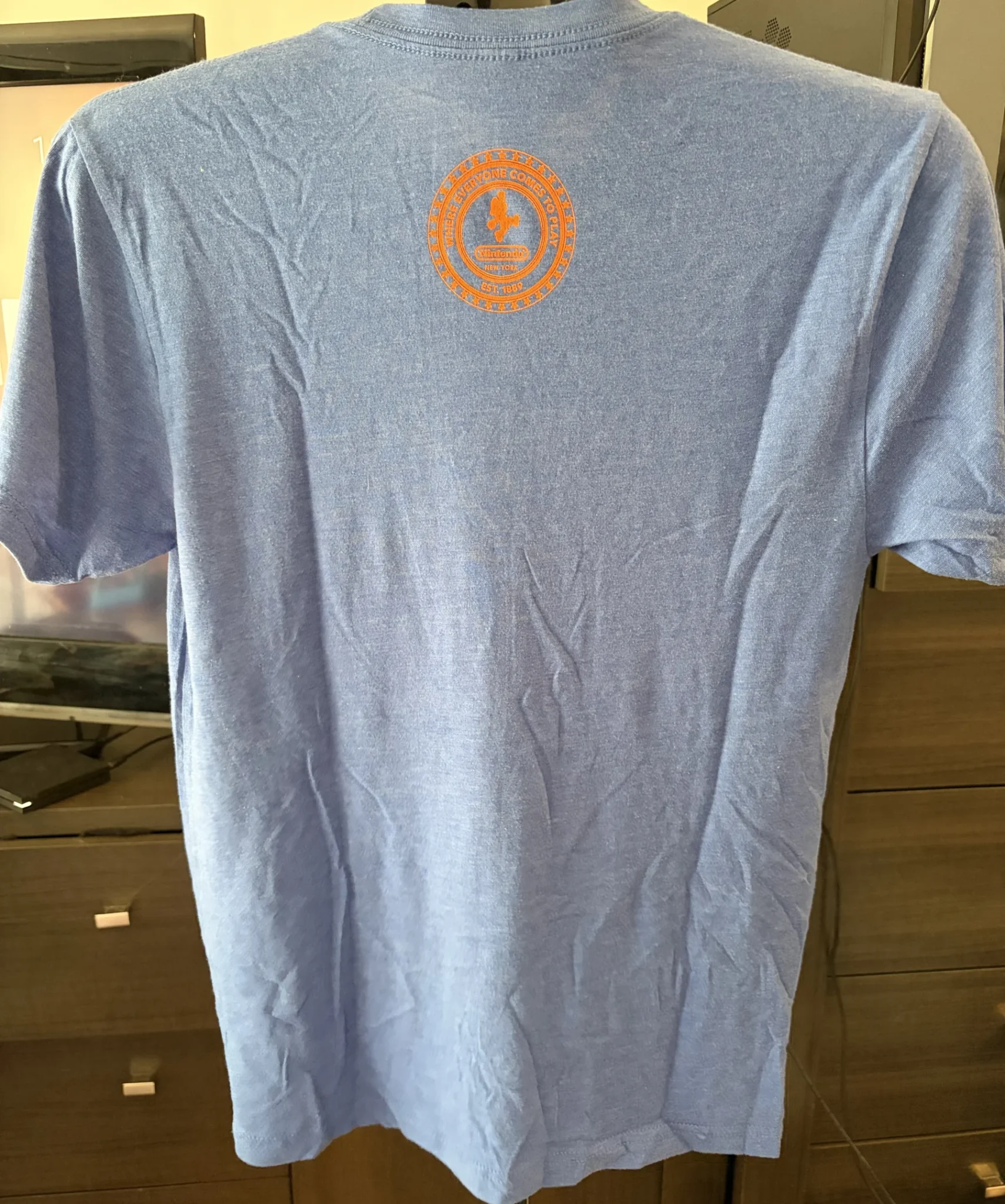 Image for T-shirt Officiel Nintendo New York - Bleu/Orange - Taille S
