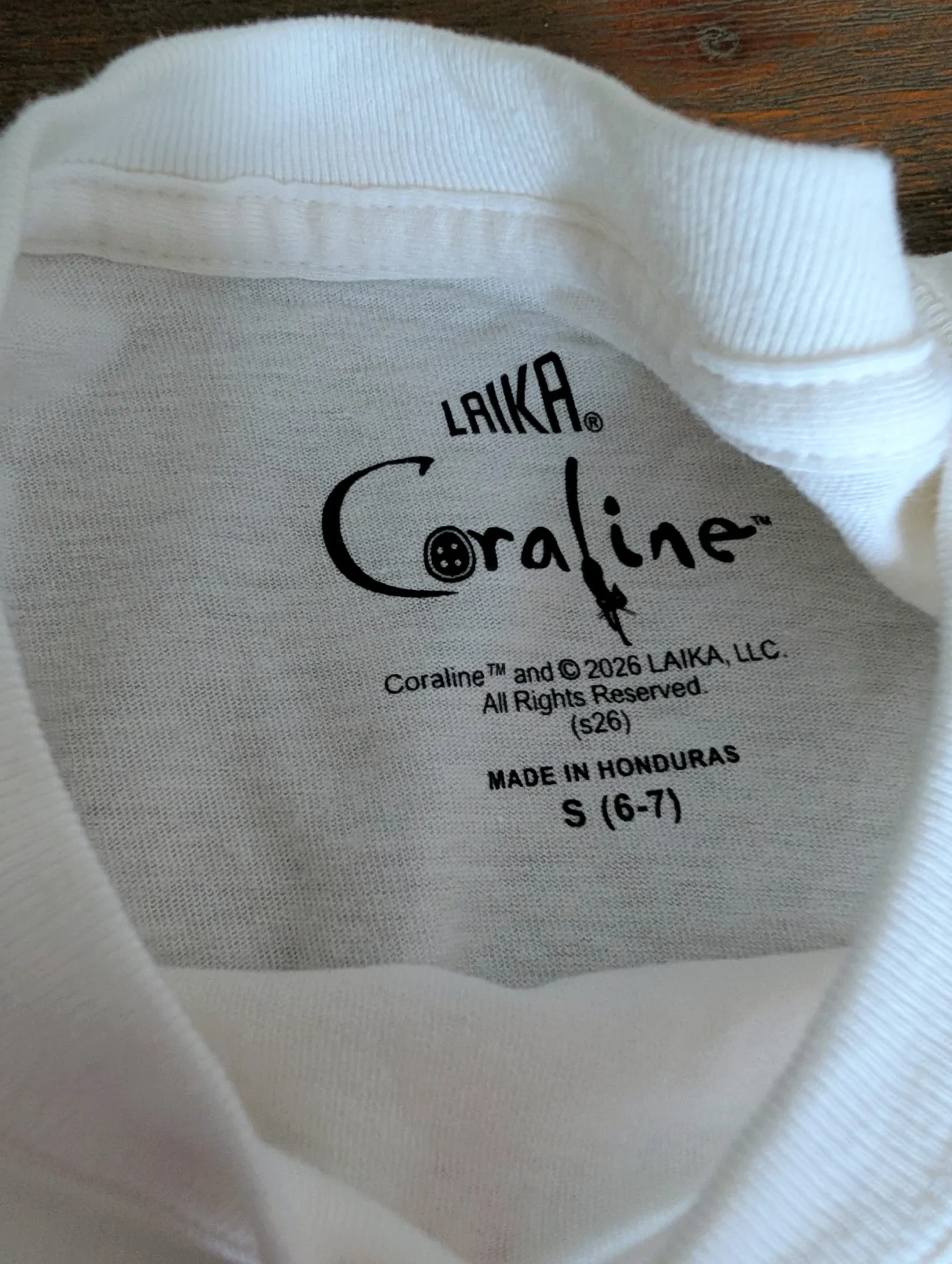 Image for Coraline T-shirt, ages 6–7