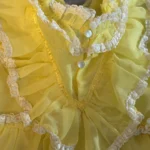 Thumbnail for Vintage Girls’ Dress from the 60s/70s in Yellow and Fuchsia – Size 18–24 months / 2T