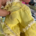 Thumbnail for Vintage Girls’ Dress from the 60s/70s in Yellow and Fuchsia – Size 18–24 months / 2T