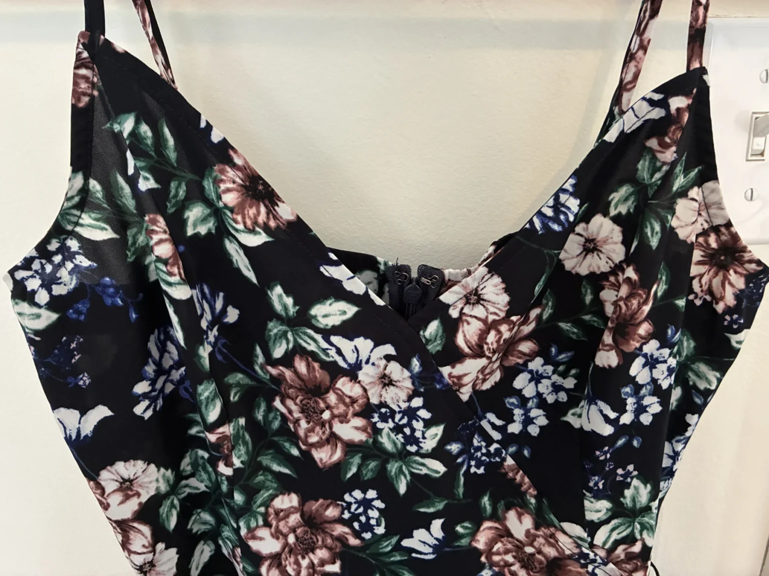 Image for Short floral-print dress - Dynamite