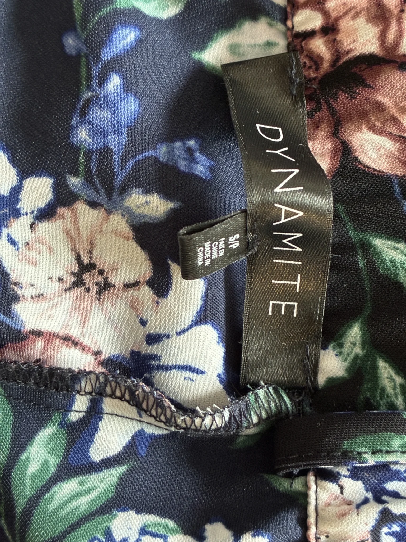 Image for Short floral-print dress - Dynamite