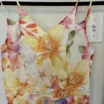 Thumbnail for Short floral dress with straps