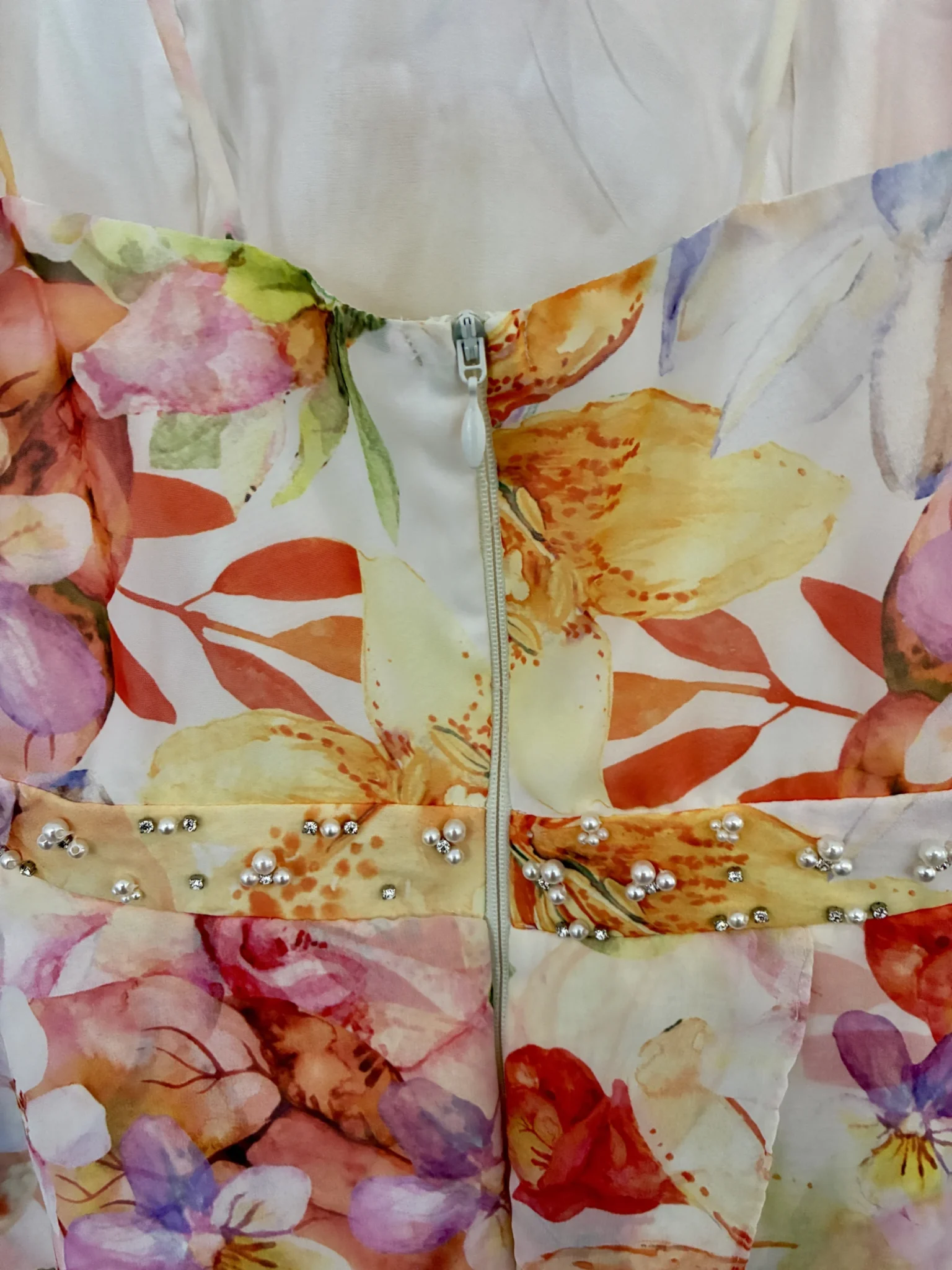Image for Short floral dress with straps