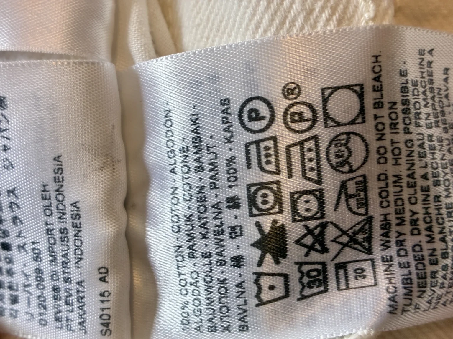 Image for White ripped denim jeans - Levi’s