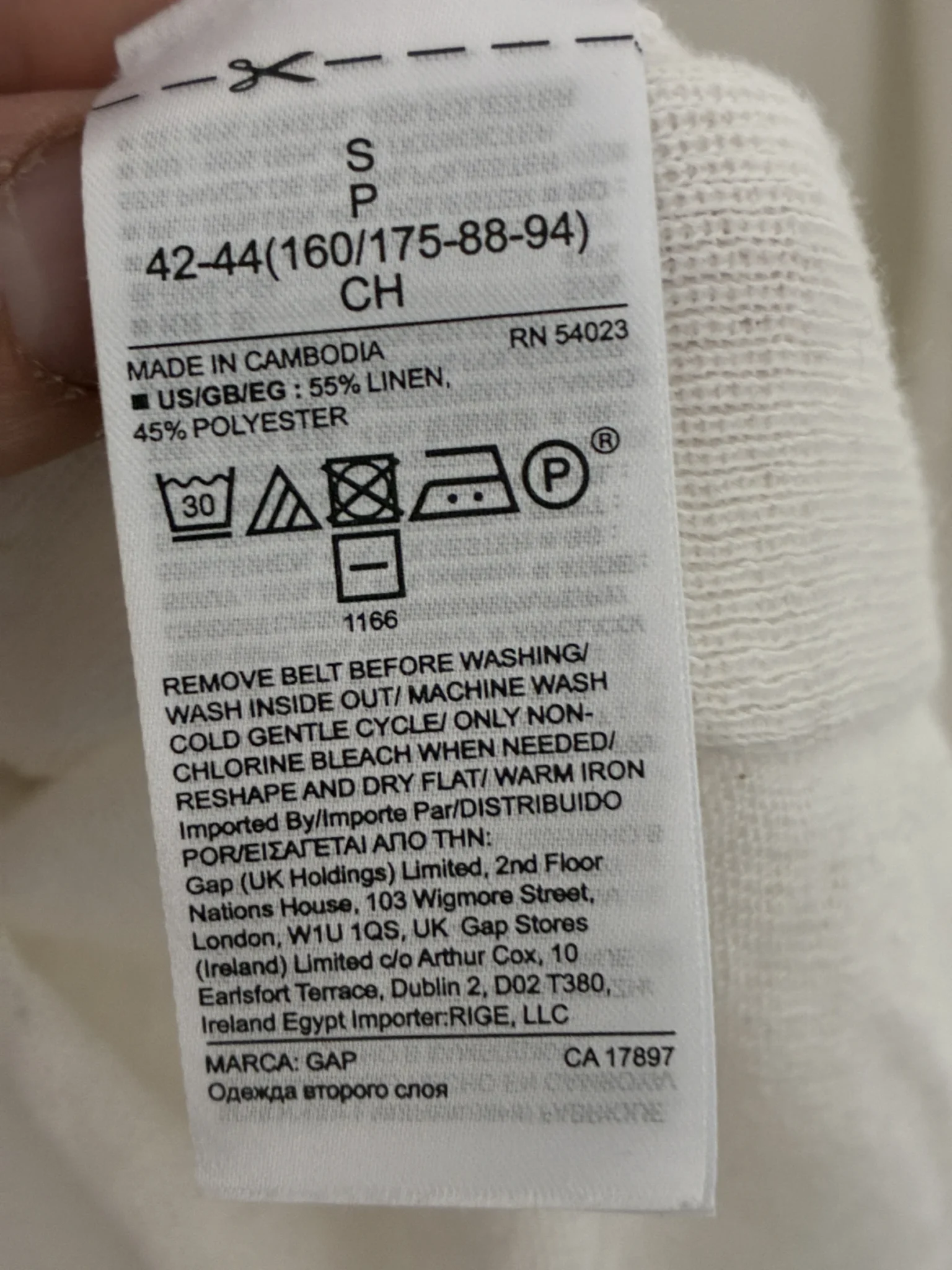 Image for Gilet en lin mélangé avec ceinture à nouer - Gap