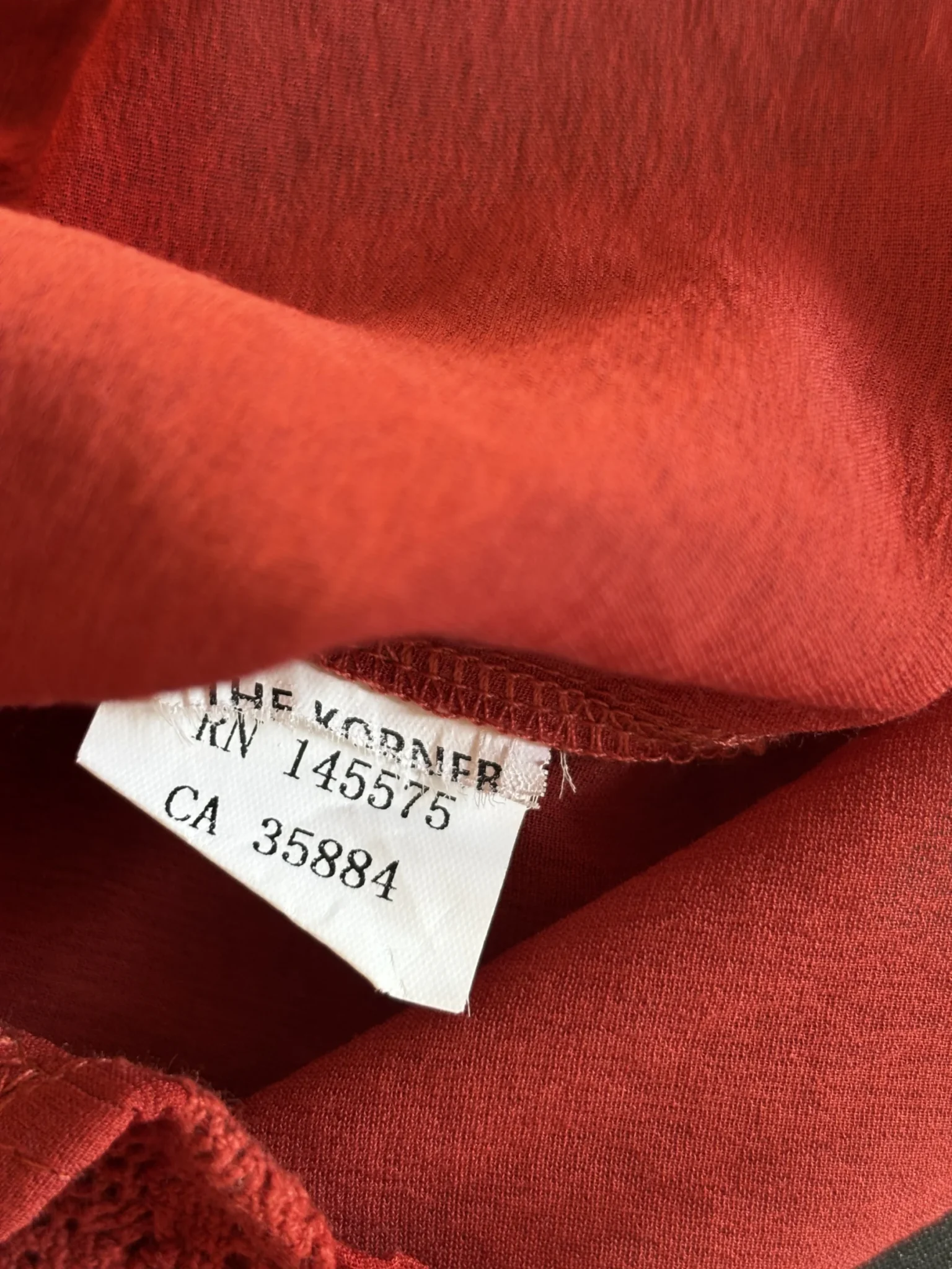 Image for ♥️Blouse rouge brique THE KORNER