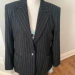 Featured thumbnail for Blazer noir rayée Ralph Lauren