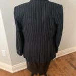 Thumbnail for Blazer noir rayée Ralph Lauren