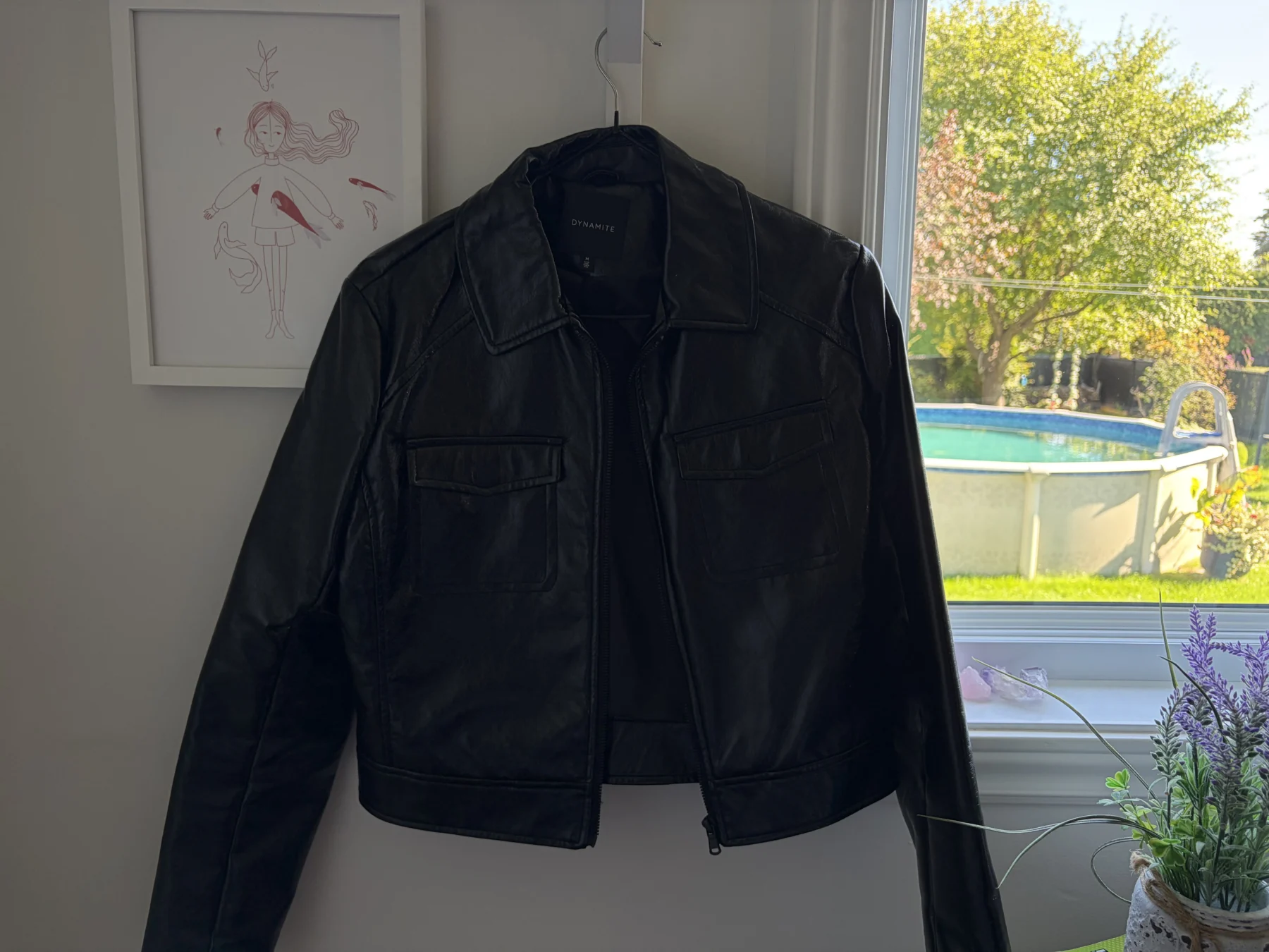 Manteau cuir Dynamite seconde main