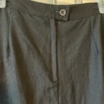 Thumbnail for Black mid-length skirt, size 8–10 – 100% wool – Made in Canada – Maxcella Priari Paris