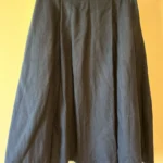 Featured thumbnail for Blue mid-length skirt – Size: 8–10 – 80% wool – Made in Canada – David Fashion Paris
