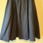 Thumbnail for Blue mid-length skirt – Size: 8–10 – 80% wool – Made in Canada – David Fashion Paris
