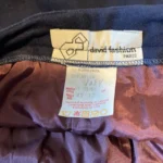 Thumbnail for Blue mid-length skirt – Size: 8–10 – 80% wool – Made in Canada – David Fashion Paris