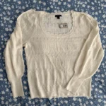 Featured thumbnail for Cream-coloured ribbed jumper