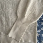 Thumbnail for Cream-coloured ribbed jumper