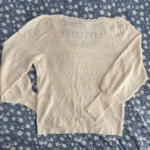 Thumbnail for Cream-coloured ribbed jumper