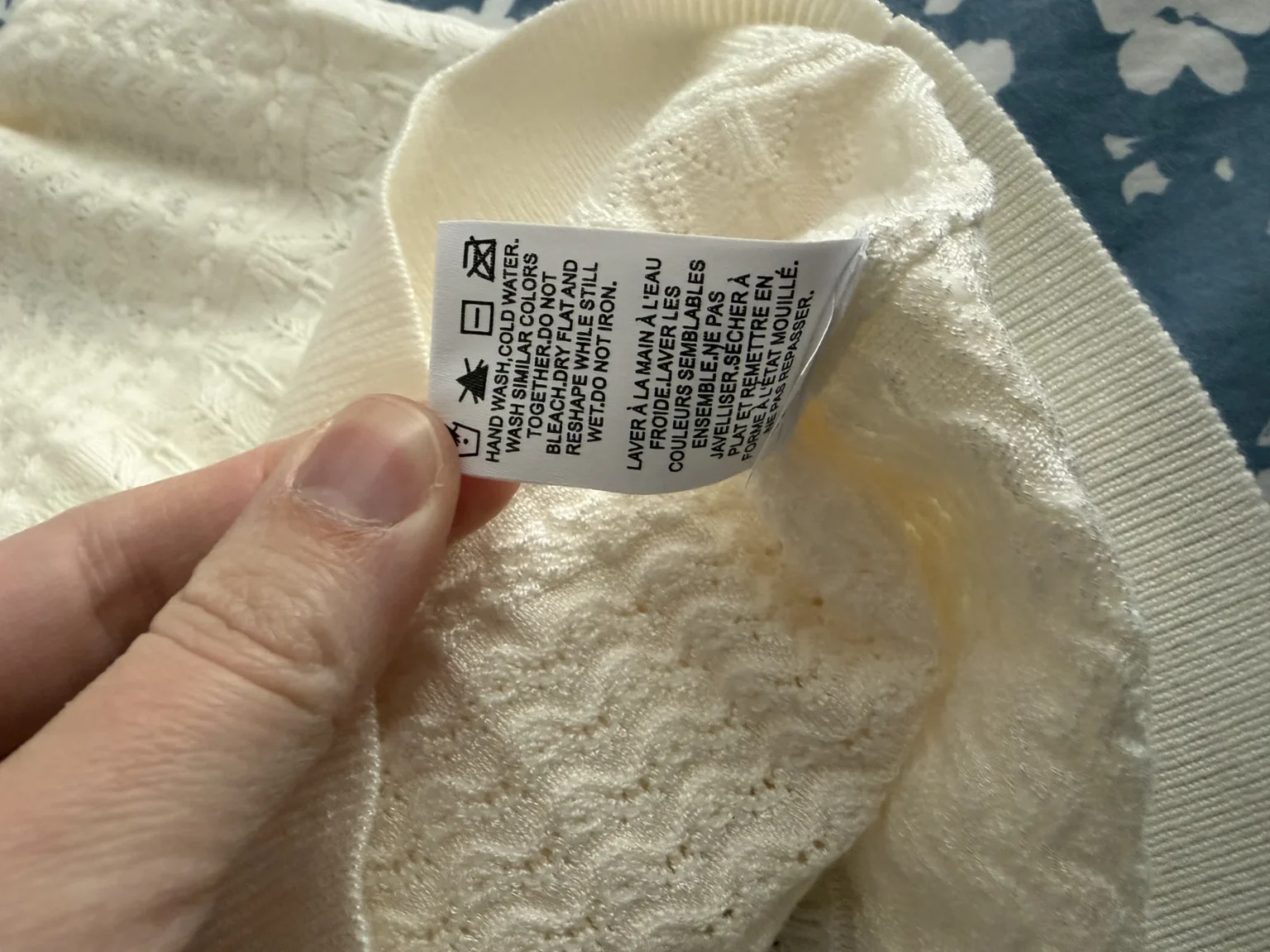 Image for Cream-coloured ribbed jumper