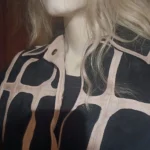 Thumbnail for Manteau  vrai suède Noir et Rose