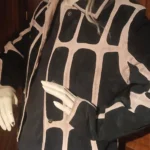 Thumbnail for Manteau  vrai suède Noir et Rose