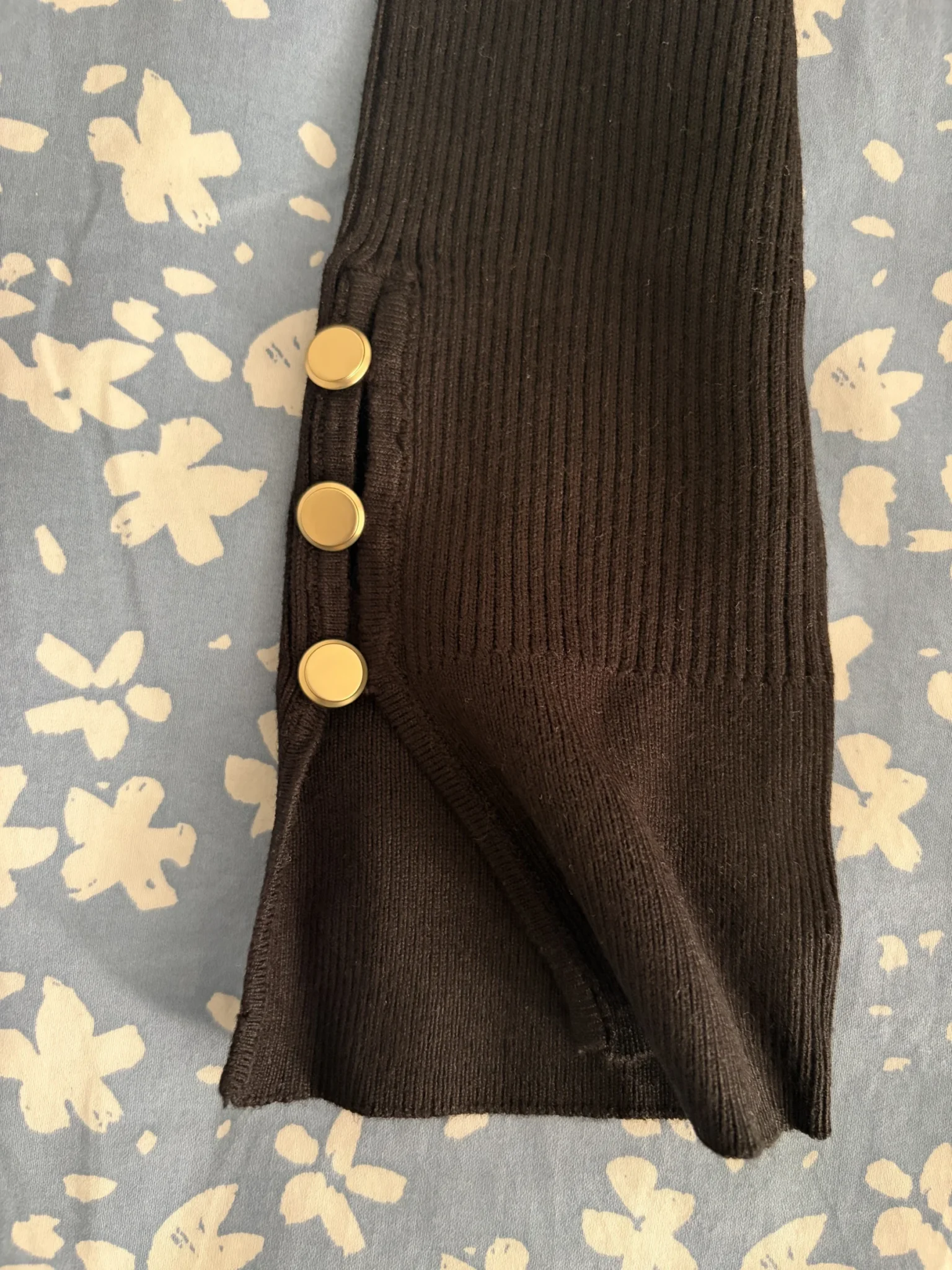 Image for New black ribbed jumper