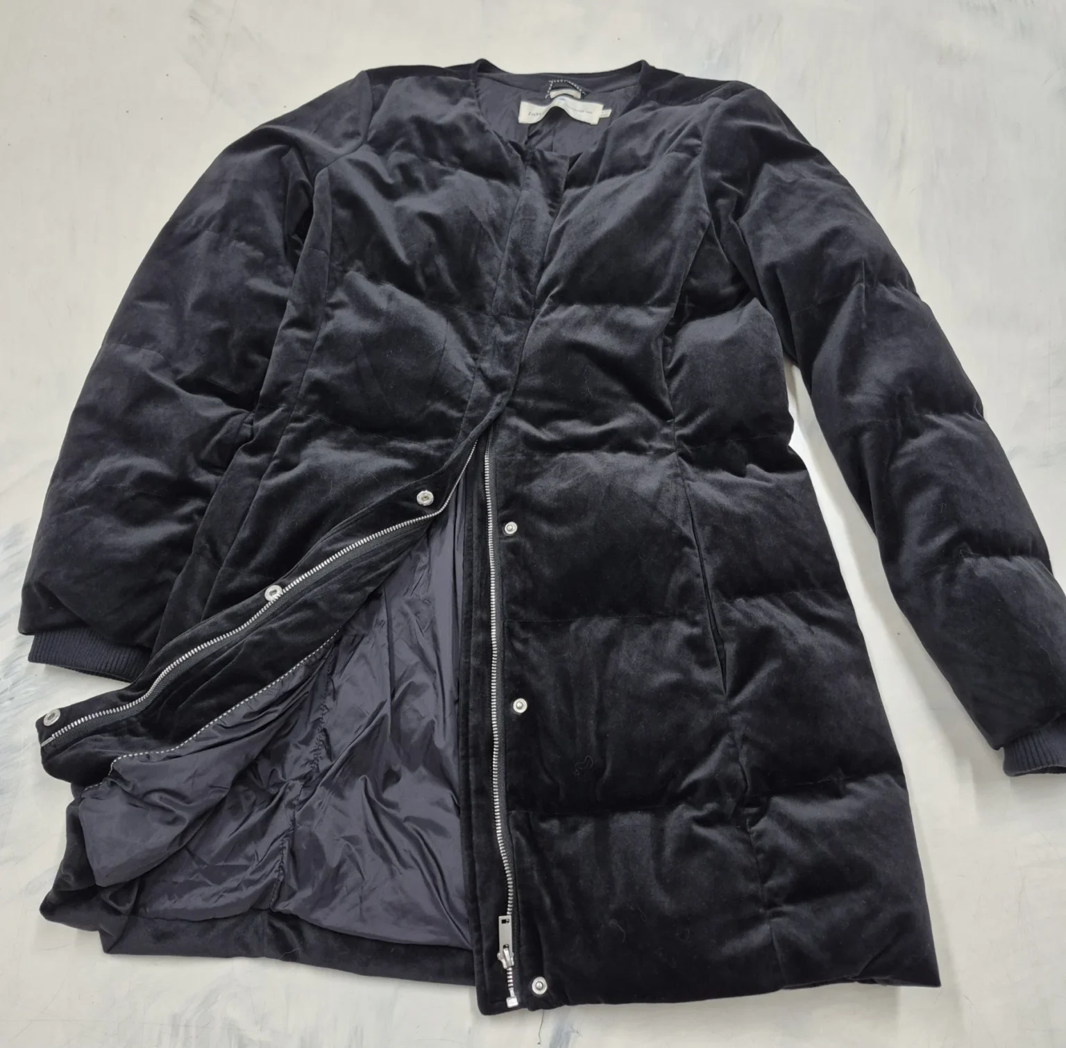 Image for In Wear padded velvet coat