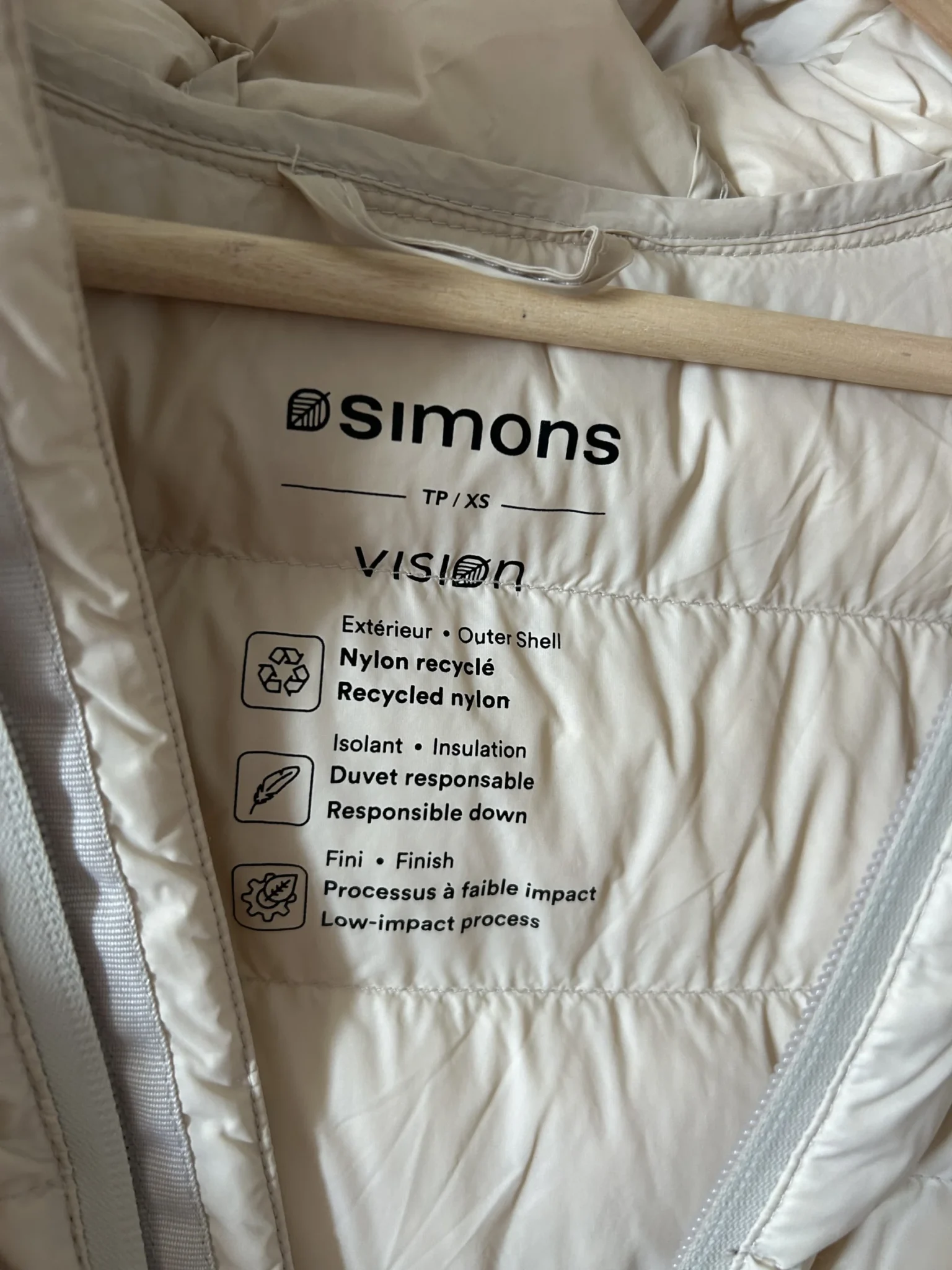 Image for Lightweight quilted down coat – Simons – XS