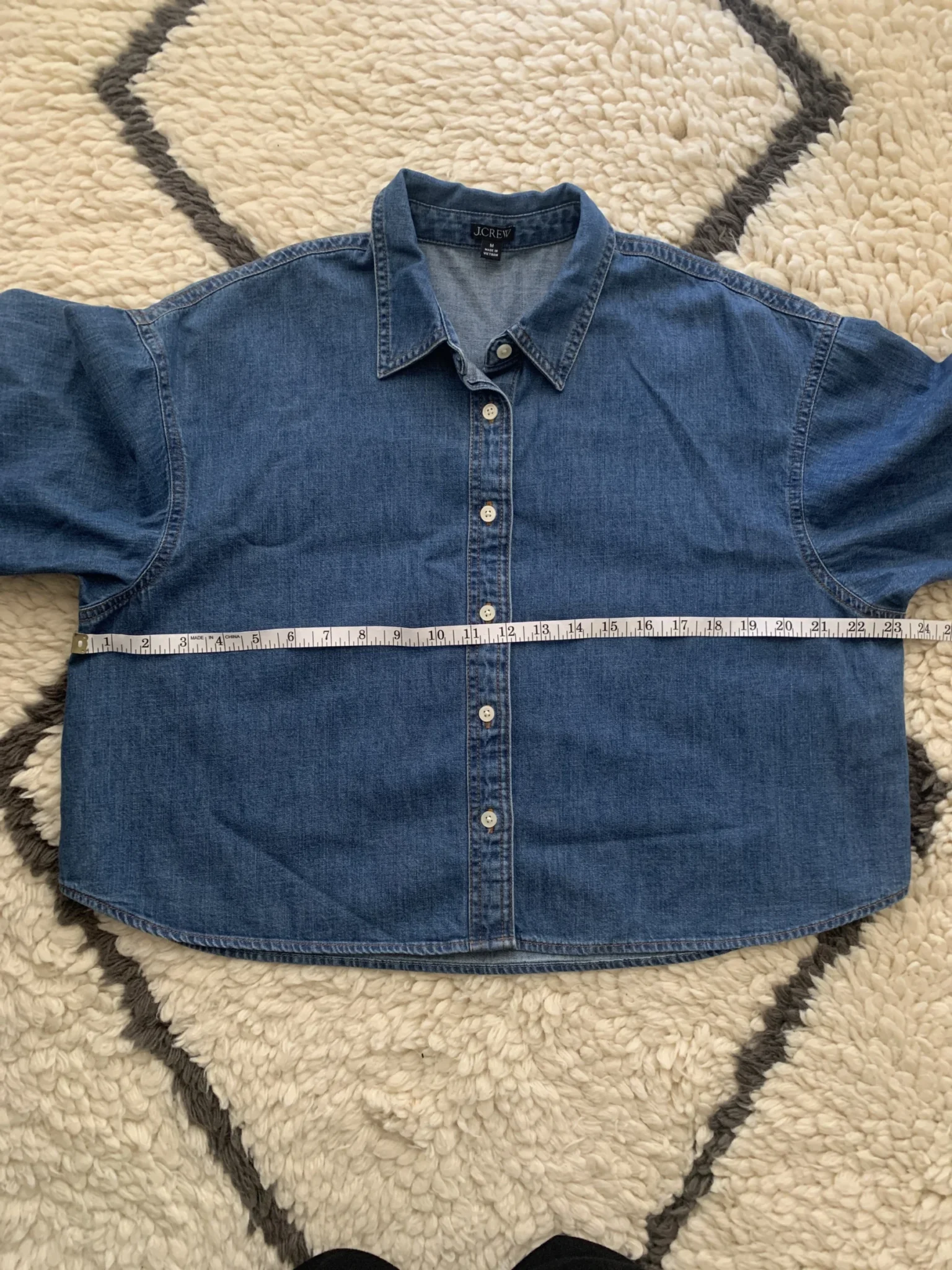 Image for J.Crew cropped denim shirt