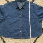 Thumbnail for J.Crew cropped denim shirt